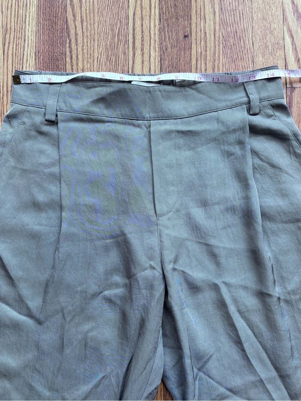 Vince Pleated Steal Gray Trousers - Picture 8 of 11